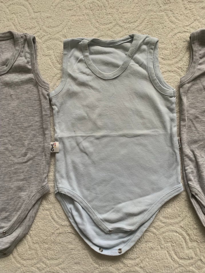 Erkek Bebek Kolsuz Body - Görsel 3