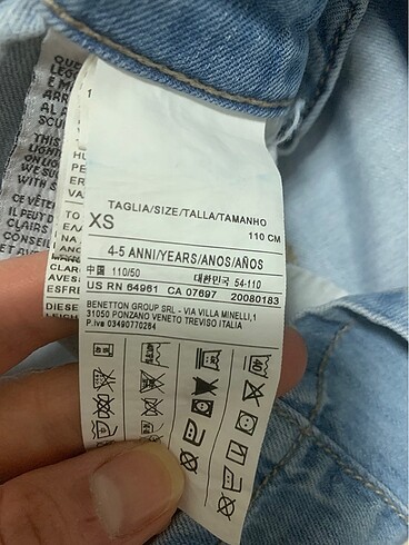 4 Yaş Beden mavi Renk Benetton Elbise