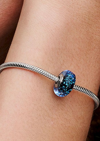 Orijinal Pandora Koyu Mavi Cam Okyanus Charm