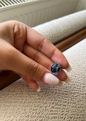 Pandora Orijinal Pandora Koyu Mavi Cam Okyanus Charm