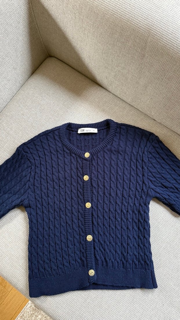 Lacivert örme kazak - Görsel 2