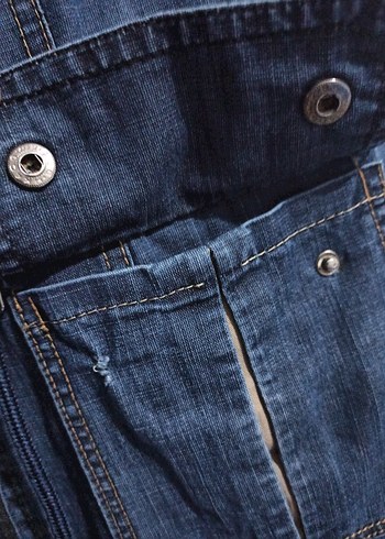 Kadın Uzun Kot Trençkot 40 Beden - Görsel 5