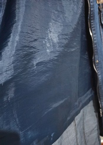 Kadın Uzun Kot Trençkot 40 Beden - Görsel 6