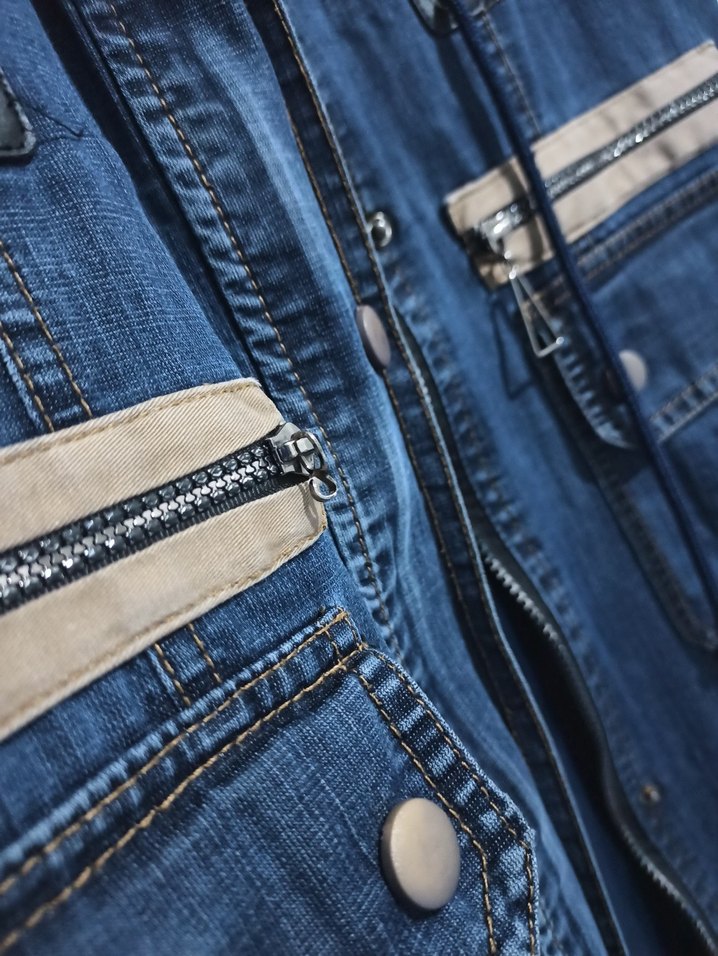 Kadın Uzun Kot Trençkot 40 Beden - Görsel 4