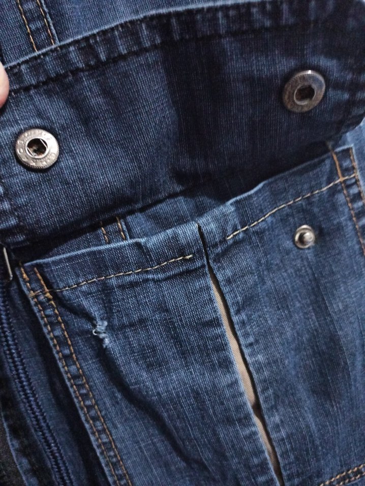 Kadın Uzun Kot Trençkot 40 Beden - Görsel 5