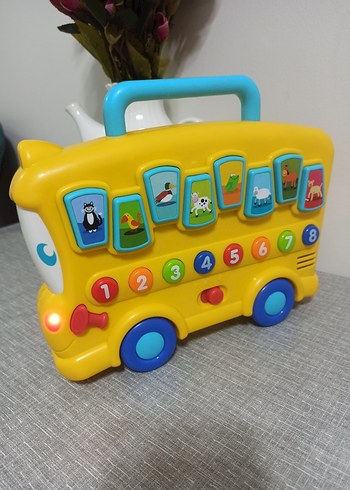 Sarı Okul Otobüsü Eğitici Oyuncak - Görsel 6