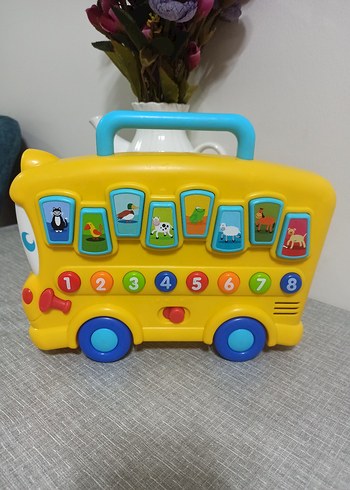 Sarı Okul Otobüsü Eğitici Oyuncak - Görsel 2