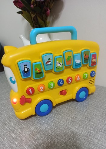 Sarı Okul Otobüsü Eğitici Oyuncak - Görsel 4