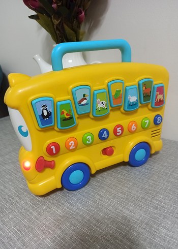 Sarı Okul Otobüsü Eğitici Oyuncak - Görsel 7