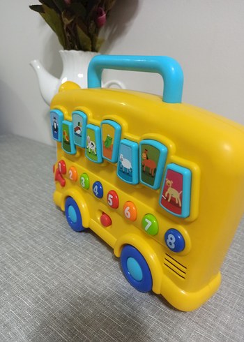 Sarı Okul Otobüsü Eğitici Oyuncak - Görsel 3