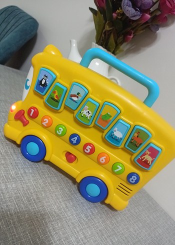 Sarı Okul Otobüsü Eğitici Oyuncak - Görsel 5