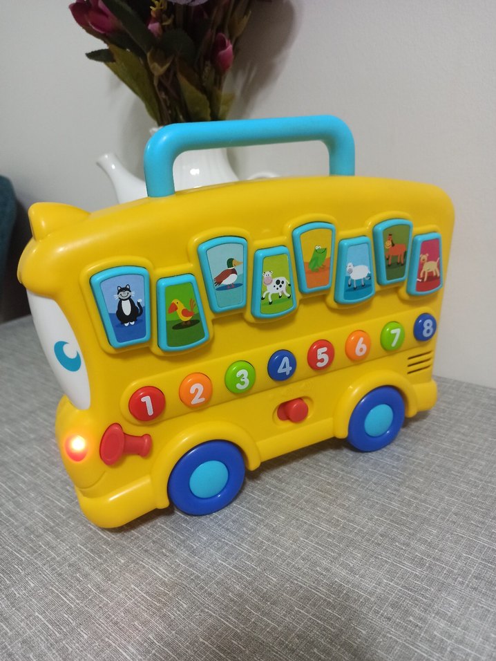 Sarı Okul Otobüsü Eğitici Oyuncak - Görsel 4
