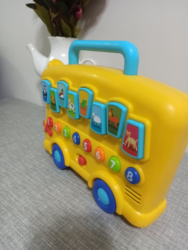 Sarı Okul Otobüsü Eğitici Oyuncak - Görsel 3