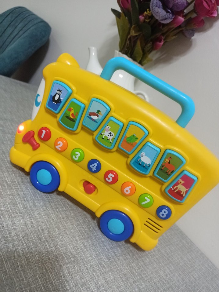 Sarı Okul Otobüsü Eğitici Oyuncak - Görsel 5