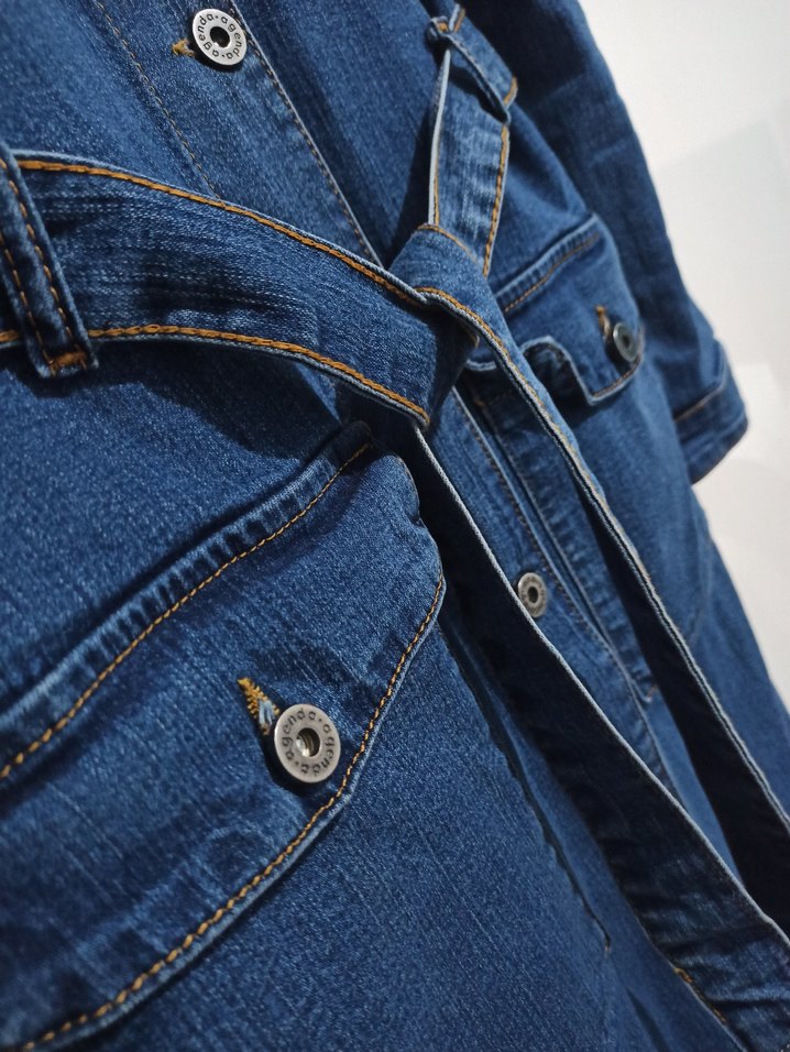 AGENDA Kadın Kot Trençkot 40 Beden - Görsel 5