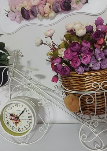 Ferforje Bisiklet Saat Çift Taraflı - Görsel 3