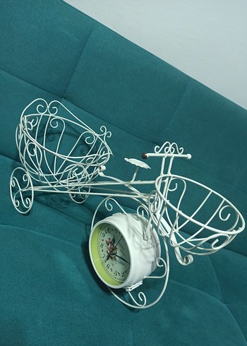 Ferforje Bisiklet Saat Çift Taraflı - Görsel 5