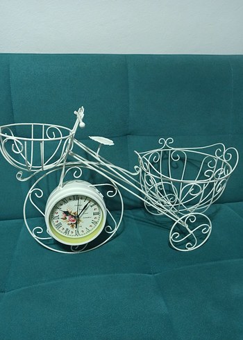 Ferforje Bisiklet Saat Çift Taraflı - Görsel 8