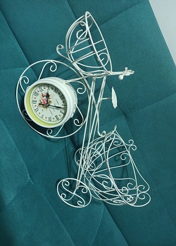 Ferforje Bisiklet Saat Çift Taraflı - Görsel 6