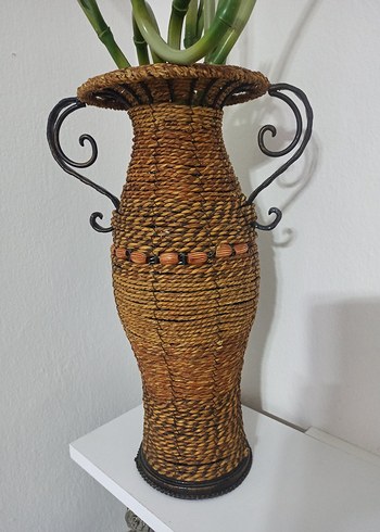 Hasır Vazo Büyük Boy - Görsel 4