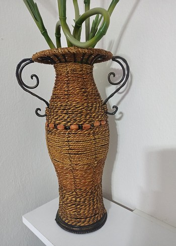 Hasır Vazo Büyük Boy - Görsel 2