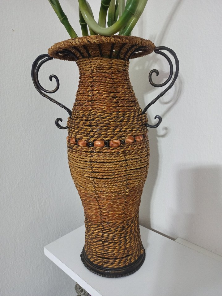 Hasır Vazo Büyük Boy - Görsel 4