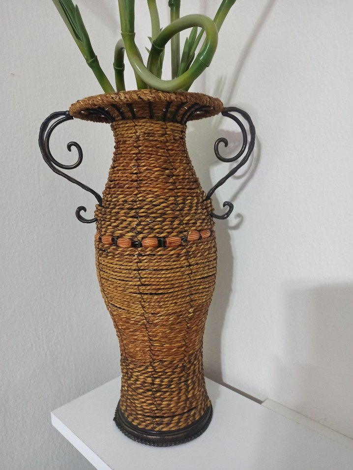 Hasır Vazo Büyük Boy - Görsel 2