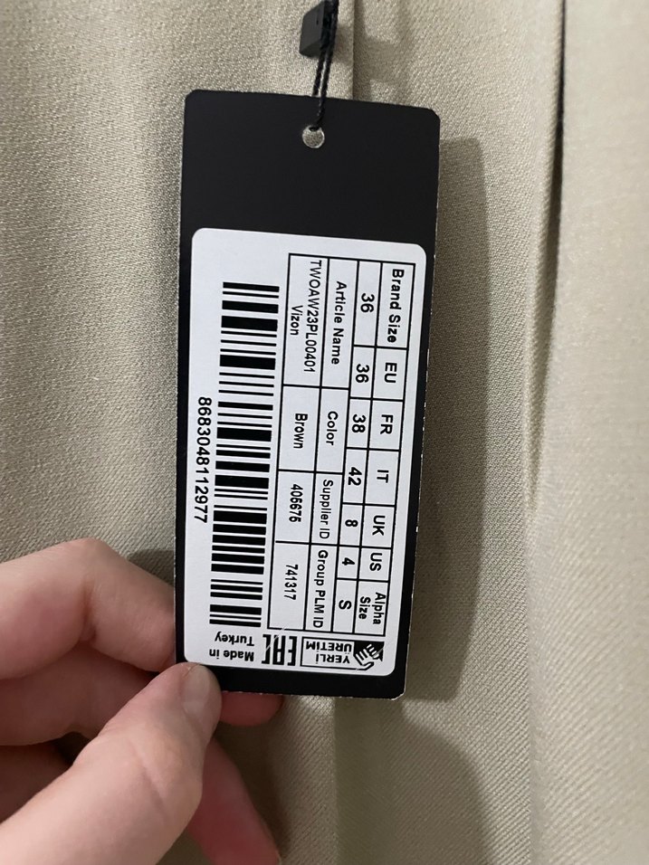 Trendyol Bej Kadın Keten Kumaş Pantolon - Görsel 2