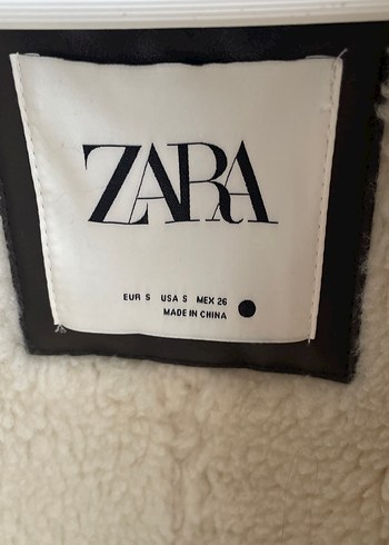 Zara Kürklü Kahverengi Deri Kadın Yelek - Görsel 2