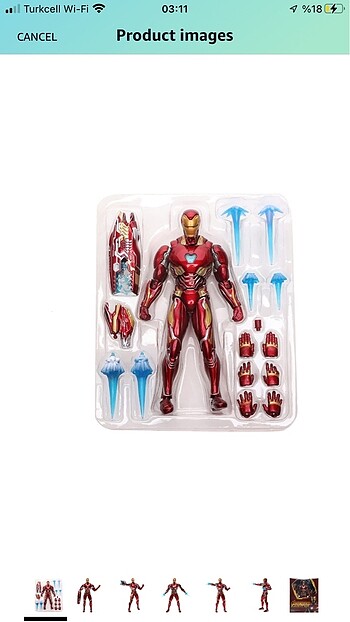  Marvel Shf Infinity War Iron Man MK50