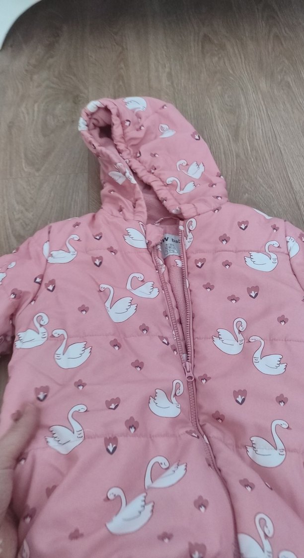 Pembe Desenli Bebek Kız Tulumu - Görsel 3