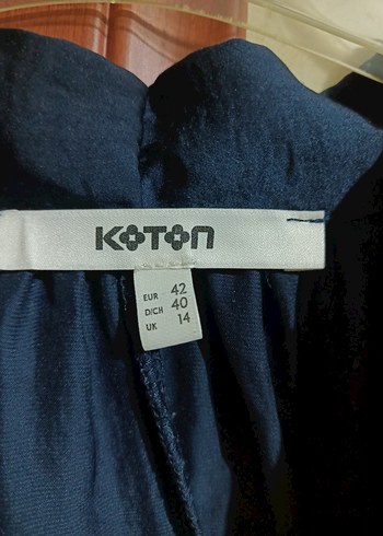 Lacivert Midi Kadın Salaş Elbise - Görsel 8