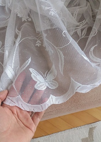 Beyaz Nakışlı Bohem Perde - Görsel 6