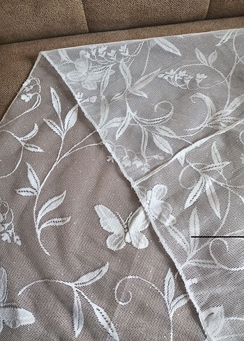 Beyaz Nakışlı Bohem Perde - Görsel 5