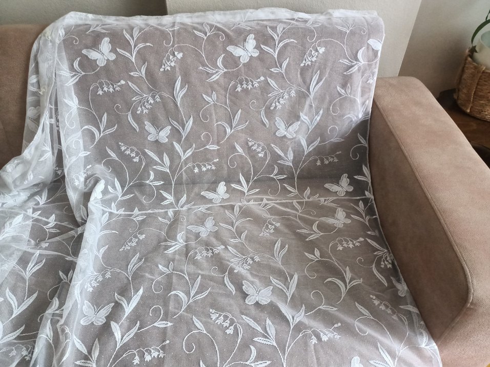 Beyaz Nakışlı Bohem Perde - Görsel 3