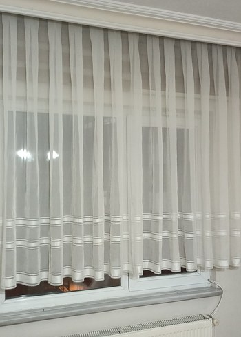 Beyaz Düz Tül Perde - Görsel 2