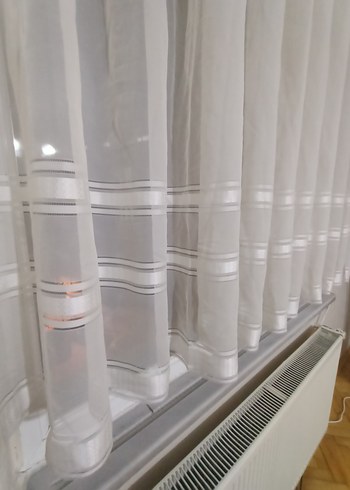 Beyaz Düz Tül Perde - Görsel 8