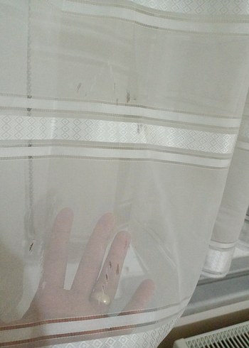Beyaz Düz Tül Perde - Görsel 12