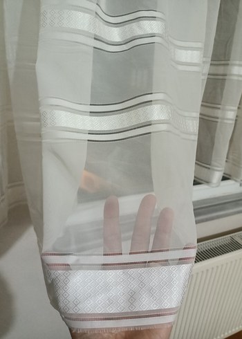 Beyaz Düz Tül Perde - Görsel 11