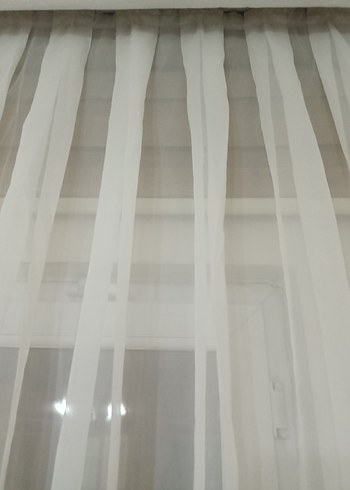 Beyaz Düz Tül Perde - Görsel 4