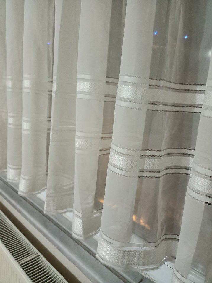 Beyaz Düz Tül Perde - Görsel 5