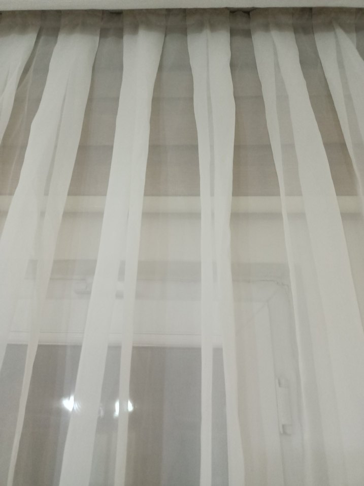 Beyaz Düz Tül Perde - Görsel 4