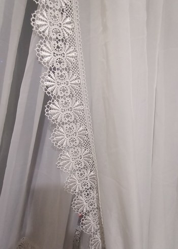 İşlemeli Beyaz Perde Seti - Görsel 16