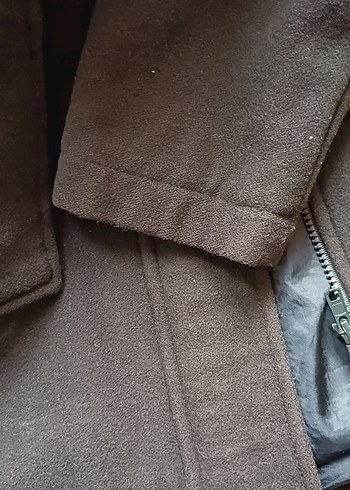 Benetton Siyah Kaşe kaban - Görsel 10