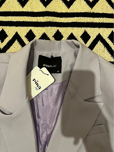 xl Beden mor Renk Astarlı blazer