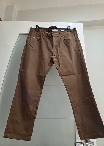 Kahverengi Kemerli Erkek  Pantolon - Görsel 2