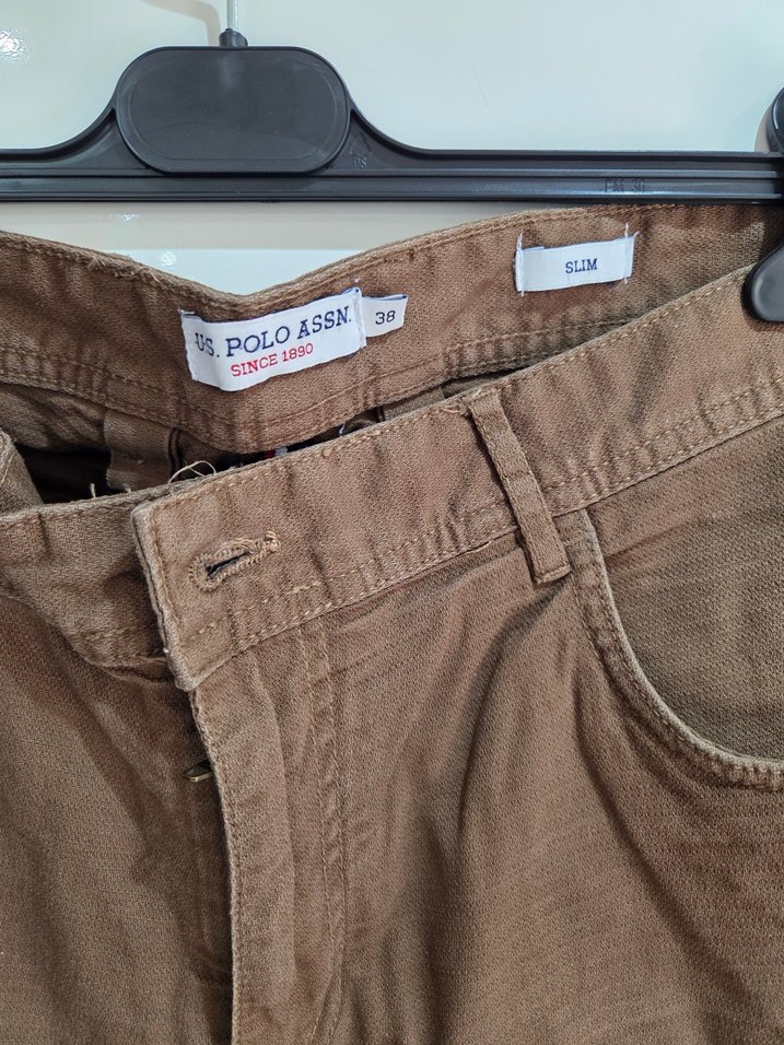 Kahverengi Kemerli Erkek  Pantolon - Görsel 4