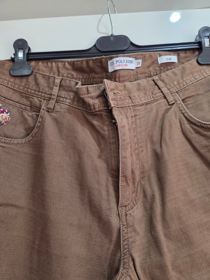 Kahverengi Kemerli Erkek  Pantolon - Görsel 5