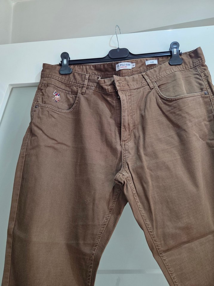 Kahverengi Kemerli Erkek  Pantolon - Görsel 3