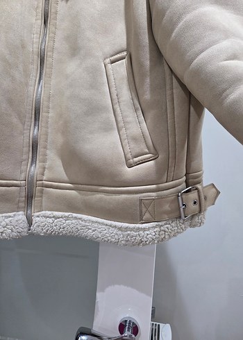 Zara Kürklü Bej Süet Erkek Mont - Görsel 3